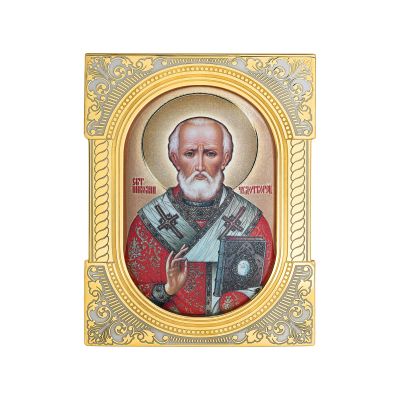 Лот: 23827986. Фото: 1. Икона Николай Чудотворец. Другое (ювелирные изделия, бижутерия, часы)