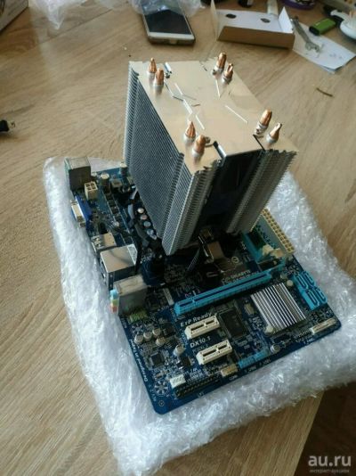 Лот: 13051608. Фото: 1. Материнская плата gigabyte ga-h61m-ds2... Комплекты запчастей