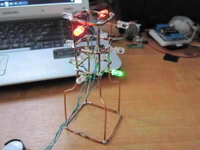Лот: 5108988. Фото: 1. Светофор на attiny13(перекрёсток... Автомоделизм