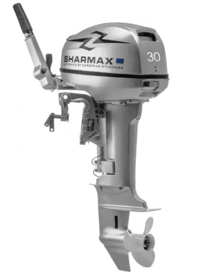 Лот: 20621455. Фото: 1. 2х-тактный лодочный мотор SHARMAX... Лодочные моторы