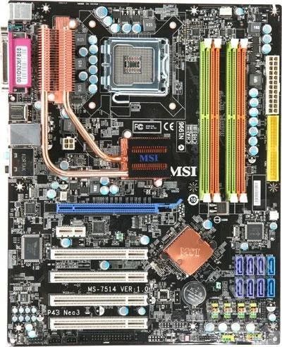 Лот: 286376. Фото: 1. MSI P43 NEO3-F Полный комплект. Материнские платы