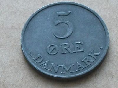 Лот: 13301939. Фото: 1. Монета 5 эри пять оре ере Дания... Европа