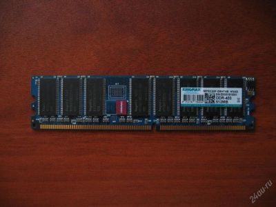 Лот: 121397. Фото: 1. Плашка оперативки 512 MB DDR 400. Оперативная память