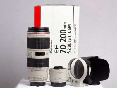 Лот: 19013201. Фото: 1. canon 70-200 f2.8 is ii + экстендер... Объективы