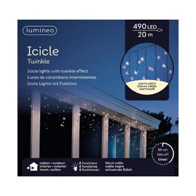 Лот: 16931591. Фото: 1. Гирлянда 20м LED icicle twinkle... Гирлянды, шарики, новогодние аксессуары