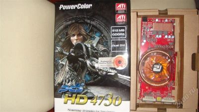 Лот: 960058. Фото: 1. Видеокарта Radeon HD 4730 Power... Видеокарты