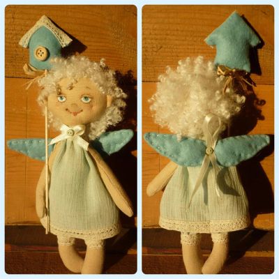 Лот: 3826724. Фото: 1. Куклы ручной работы. Ангел. Авторские куклы, игрушки, поделки