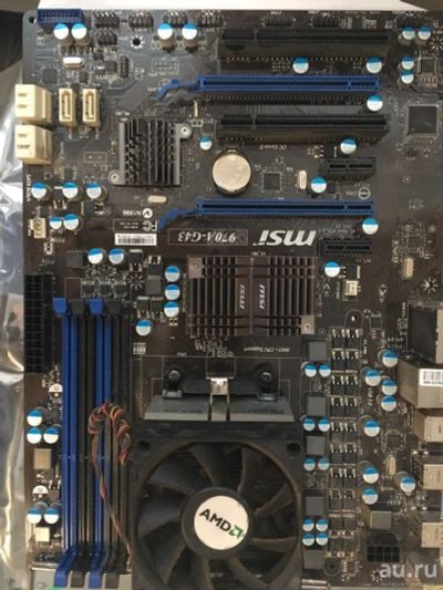 Лот: 13126502. Фото: 1. MSI 970A-G43 материнская плата... Материнские платы