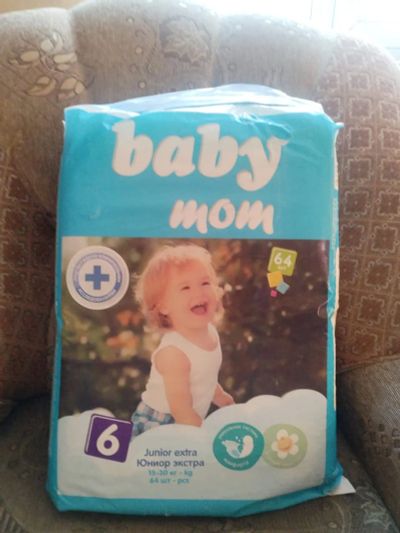 Лот: 25061417. Фото: 1. Памперсы Baby mom #6. Аксессуары