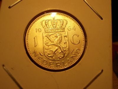 Лот: 15638683. Фото: 1. Всего 1 Шикарный гульден 1964... Россия до 1917 года