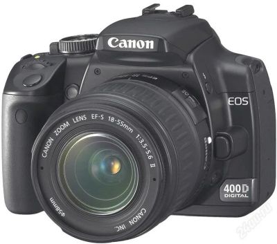 Лот: 1910458. Фото: 1. Canon 400D Kit (Полный комплект... Цифровые зеркальные