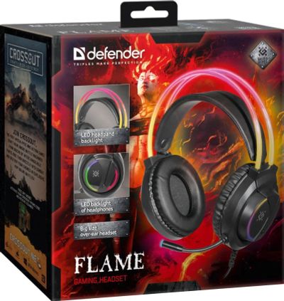 Лот: 22146078. Фото: 1. ГАРНИТУРА СТЕРЕО DEFENDER FLAME... Наушники, гарнитуры
