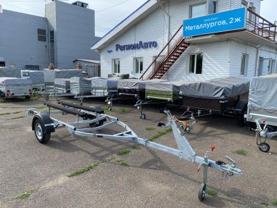 Лот: 25623326. Фото: 1. Лодочный прицеп pricepprof Кама... Прицепы, полуприцепы