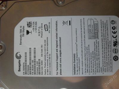 Лот: 1733566. Фото: 1. Seagete Barracuda 7200/10. Жёсткие диски (HDD)