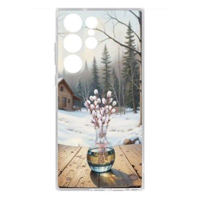 Лот: 25134970. Фото: 1. Чехол Krutoff Clear Case "Верба... Чехлы, бамперы