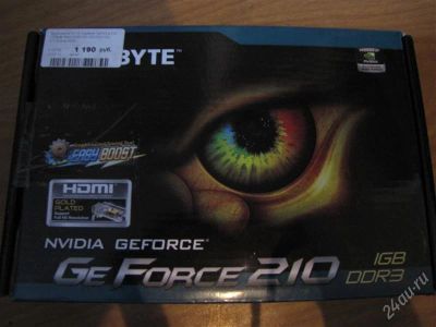 Лот: 1940541. Фото: 1. Geforce 210 - 1024 mb. Видеокарты
