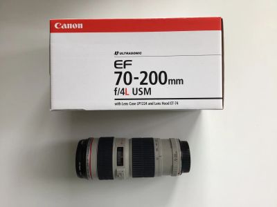 Лот: 21378530. Фото: 1. Объектив Canon EF70-200mm f/4L... Объективы