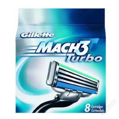 Лот: 2801549. Фото: 1. Gillette Mach3 turbo кассеты на... Средства личной гигиены 
