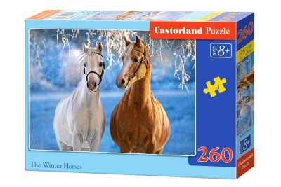 Лот: 12754346. Фото: 1. Пазлы миди 260 Лошади зимой, Castorland... Пазлы