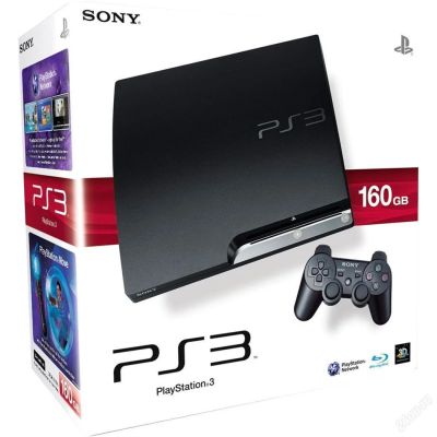 Лот: 3439098. Фото: 1. sony playstation 3 slim 160 gb... Игровые приставки, консоли
