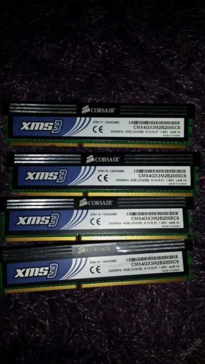 Лот: 6612231. Фото: 1. Corsair DIMM DDR3 (2000) 2048Mb... Оперативная память