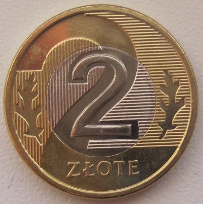 Лот: 3712939. Фото: 1. 2 злотых 2009 (бимет.), в обороте... Европа