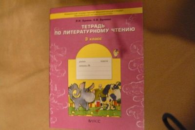 Лот: 5992681. Фото: 1. Тетрадь по литературному чтению... Другое (учёба (школа, вуз))