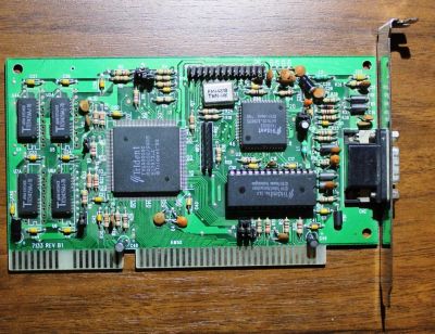 Лот: 8842344. Фото: 1. Видеокарта Video card ISA 16 bit... Видеокарты