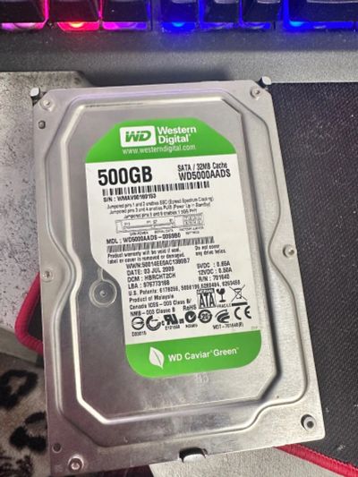 Лот: 25326894. Фото: 1. Жесткий диск SATA-II 500Gb Western... Жёсткие диски (HDD)