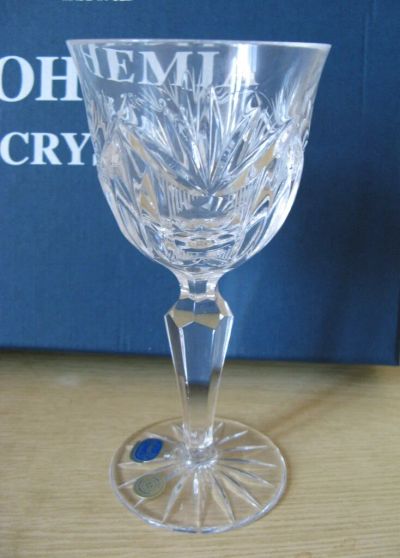 Лот: 10028652. Фото: 1. Фужеры для вина Богемский хрусталь... Кружки, стаканы, бокалы