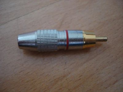 Лот: 3518135. Фото: 1. Штекер "тюльпан" металл. Разъёмы