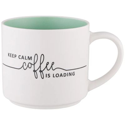 Лот: 22316925. Фото: 1. Кружка Keep calm coffee is loading... Кружки, стаканы, бокалы