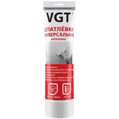Лот: 24111201. Фото: 1. Шпатлевка VGT, 27225, акриловая... Смеси, шпатлевки, цемент