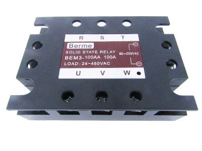 Лот: 17510963. Фото: 1. Трехфазное реле SSR - BEM3 - 100АA... Промышленное