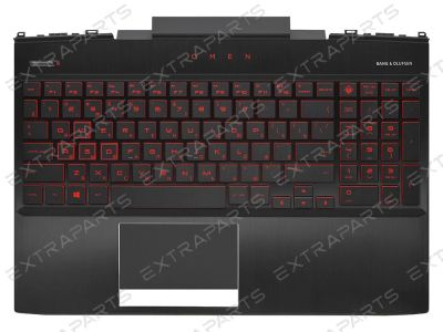 Лот: 18883105. Фото: 1. Топ-панель HP Omen 15-dc черная... Клавиатуры для ноутбуков