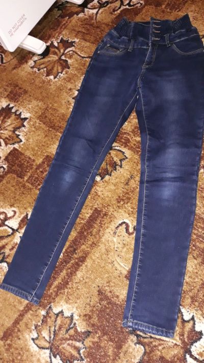 Лот: 15243118. Фото: 1. Женские джинсы на флисе. Джинсы
