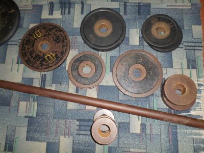 Лот: 3100276. Фото: 1. блины для штанги 2х 2.500 кг металл... Штанги, блины