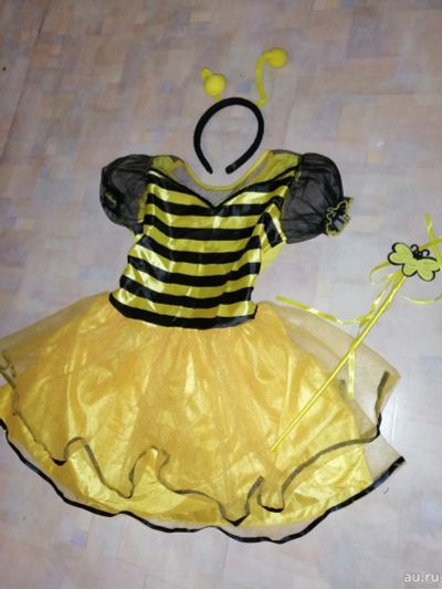 Лот: 15169334. Фото: 1. Новогодний костюм пчелка. 98-122... Детские карнавальные, праздничные костюмы