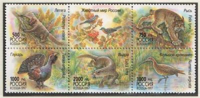 Лот: 1790790. Фото: 1. 1997 (376) фауна животный мир... Марки