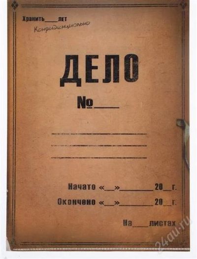 Лот: 2789656. Фото: 1. Папка для документов «Личное дело... Папки, портфели