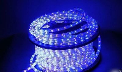 Лот: 16903203. Фото: 1. Дюралайт LED круглый, 3 жилы... Гирлянды, шарики, новогодние аксессуары