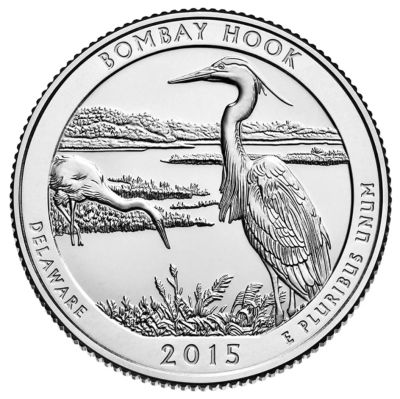 Лот: 7476836. Фото: 1. 25 центов 2015 г.- 29 парк Бомбай... Америка