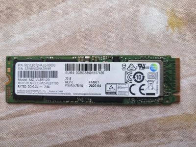 Лот: 16922160. Фото: 1. SSD диск Samsung PM981 512GB M2... SSD-накопители