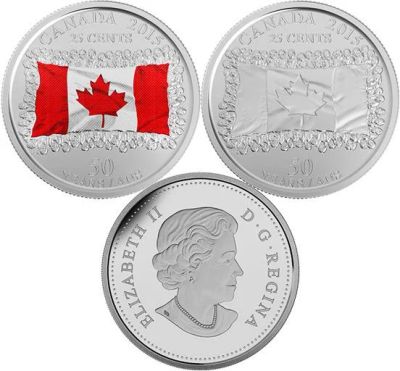 Лот: 7310797. Фото: 1. Канада 25 центов 2015 года. Канадский... Америка