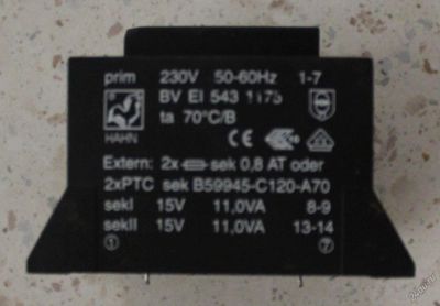 Лот: 5832004. Фото: 1. Трансформатор HAHN EL. BVEI 543... Трансформаторы, катушки