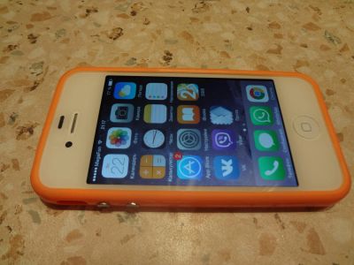 Лот: 5275630. Фото: 1. iPhone 4S 32Gb White (полный комплект... Смартфоны