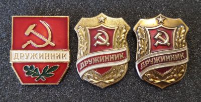 Лот: 23265338. Фото: 1. Лот значков "Дружинник". Разновидности... Сувенирные