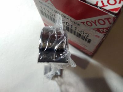 Лот: 12591126. Фото: 1. Вкладыши коренные Toyota 11701-22011-03... Двигатель и элементы двигателя
