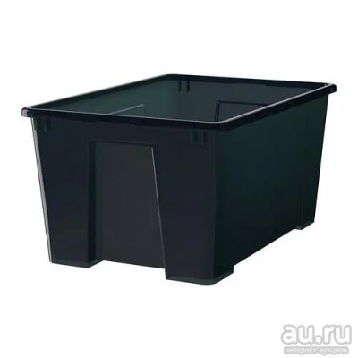 Лот: 13047811. Фото: 1. Контейнер - черный 56x39x28 см... Корзины, контейнеры