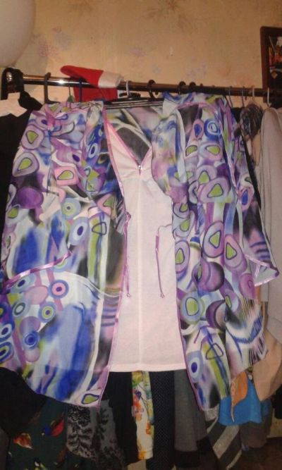 Лот: 8854207. Фото: 1. Продам женскую блузку шифон+трикотаж... Блузы, рубашки